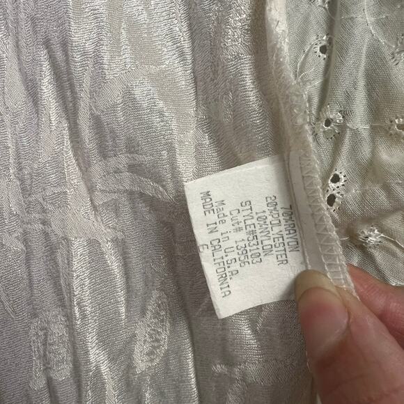 Cardigan Women 6 Cream Lace Mix Media Embroidered  Vintage Victorian - Picture 9 of 15